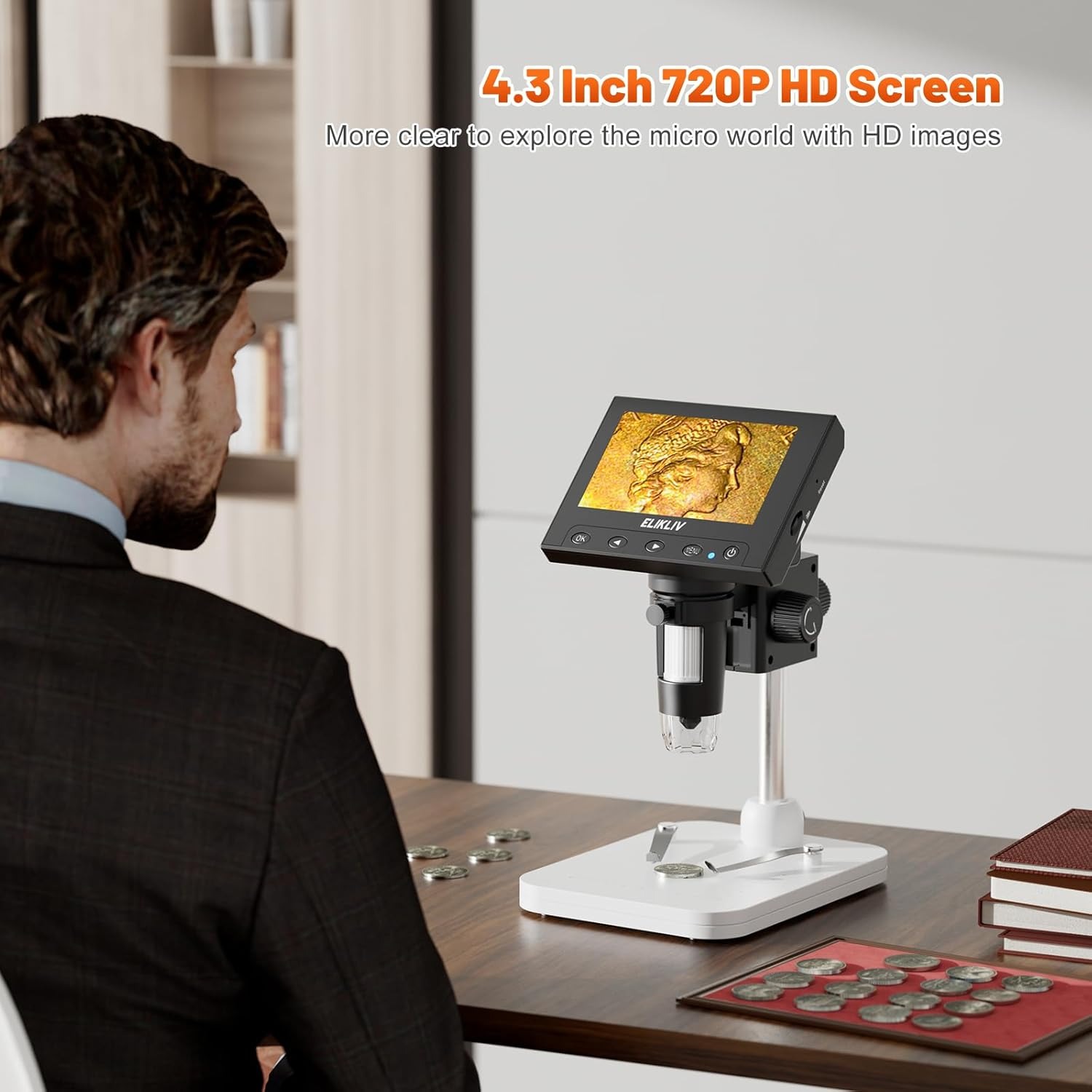 4,3-inch LCD digitale microsco - Electronics Repair Videos recensie en prijs