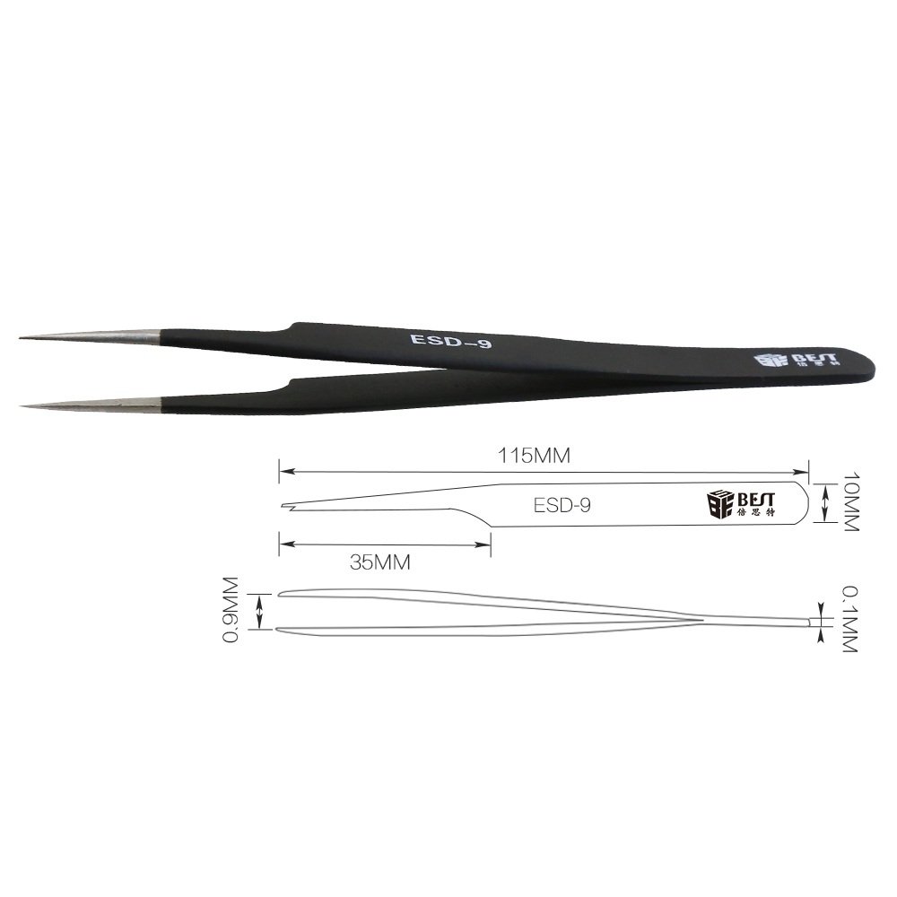 BST-ESD-9 Antistatische pincet - Smd Tweezer Set recensie en prijs