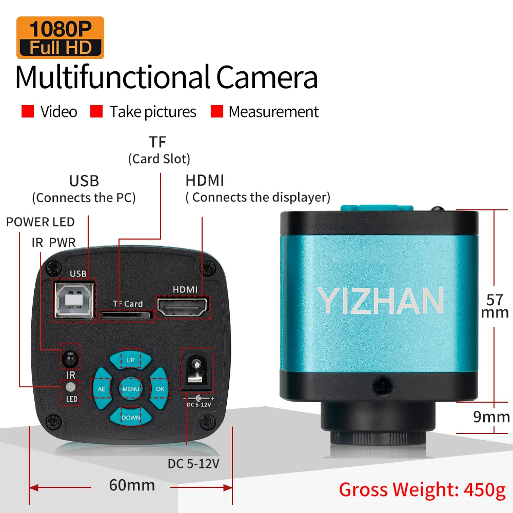YIZHAN 180X Zoomlens Digitale  - Electronics Repair Videos recensie en prijs
